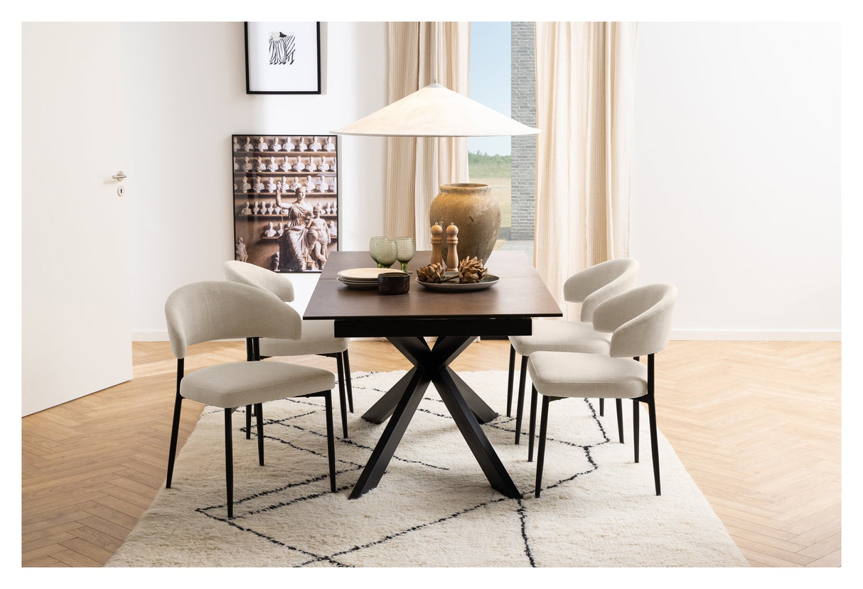 Edina, spisebordsstol - beige - Unoliving.com