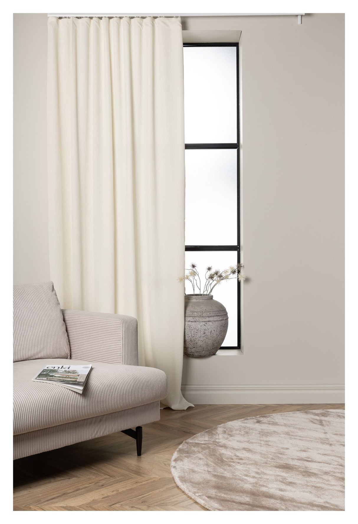 Elma Gardin 140x290 - Offwhite - Unoliving.com