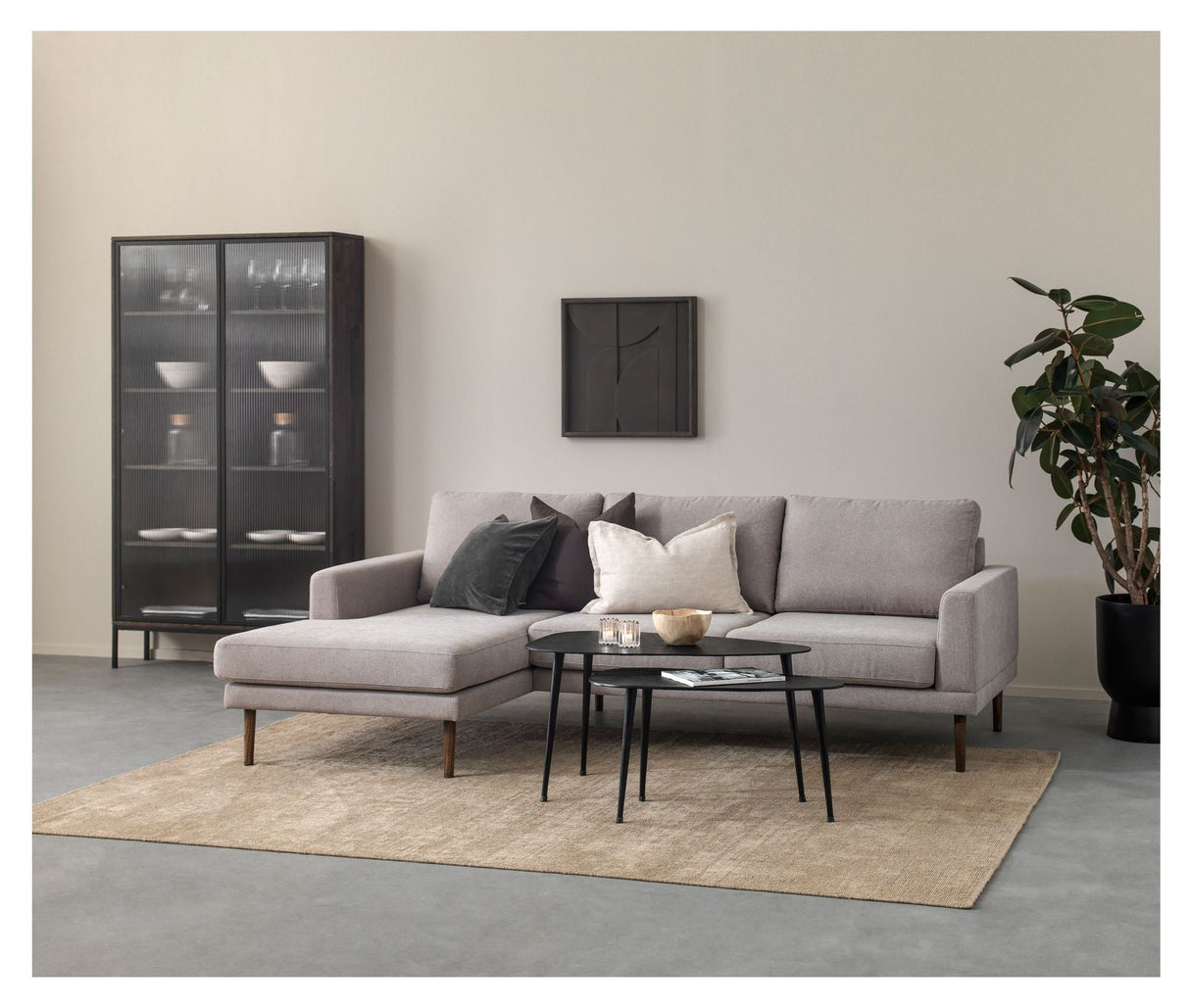 Elmeberg 2-pers. sofa m. chaiselong, Venstrevendt - Unoliving.com