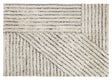 Elvira Bomuld tæppe 300x200 - Beige/Sort - Unoliving.com