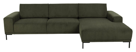 Emerson Sofa m. chaiselong højrevendt, Grøn - Unoliving.com