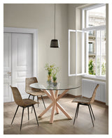 Equal Spisebordsstol Sort/Rattan - Unoliving.com