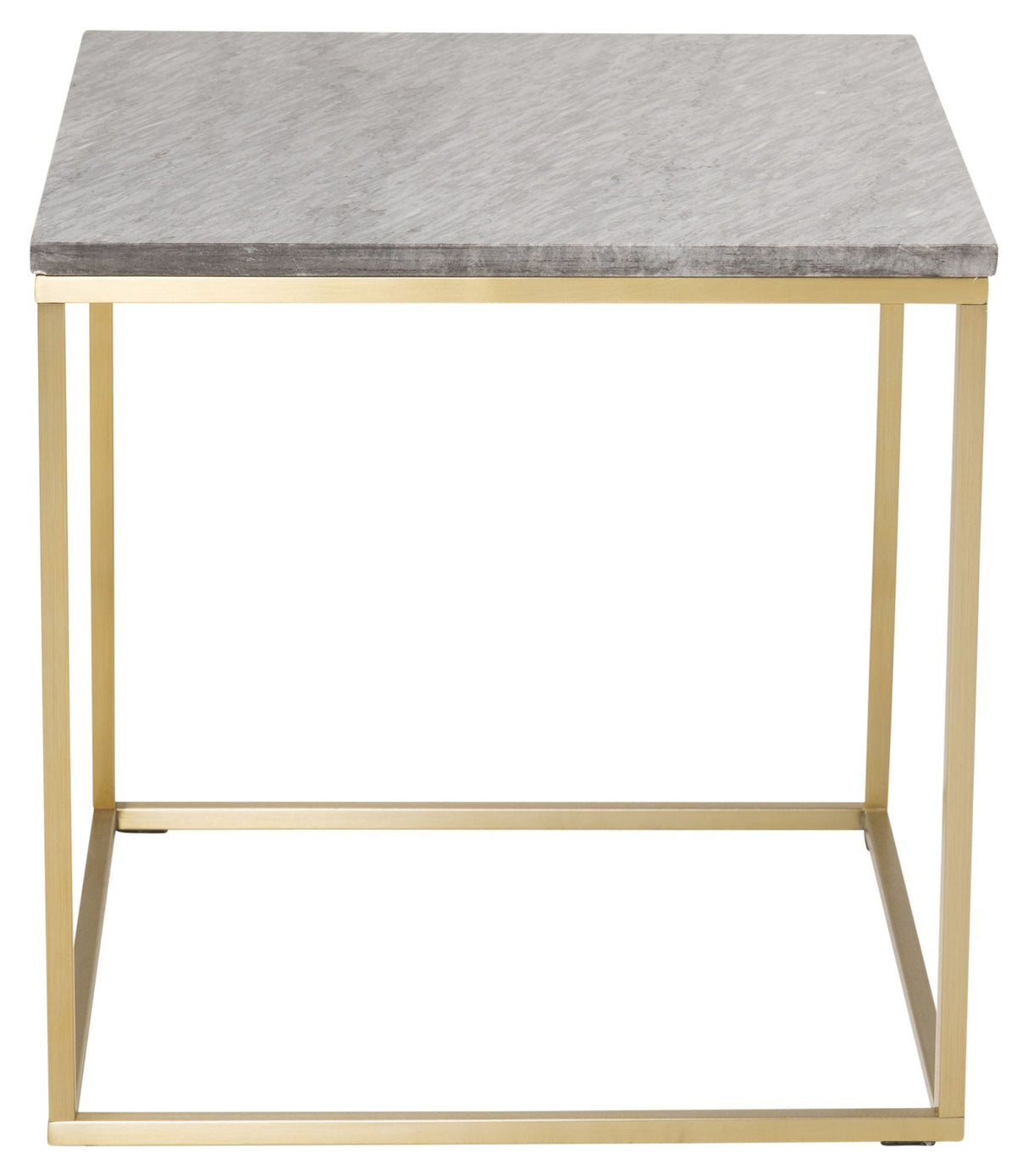 Estelle Sidebord - Grå Marmor Top, 50x50 - Unoliving.com