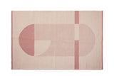 FLEXA Fladvævet tæppe 180x120cm, Rosa - Unoliving.com