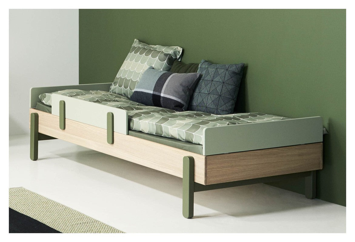 FLEXA Popsicle Børneseng m. headboard 90x200, Kiwi - Unoliving.com