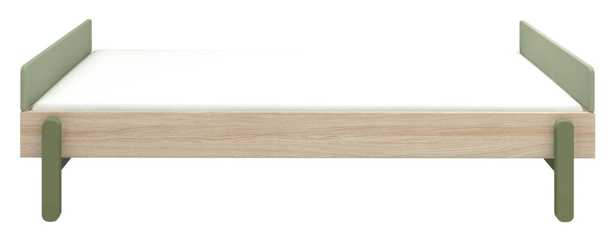 FLEXA Popsicle Børneseng m. headboard 90x200, Kiwi - Unoliving.com