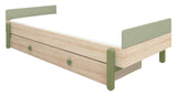 FLEXA Popsicle Børneseng m. headboard 90x200, Kiwi - Unoliving.com