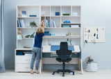 FLEXA Study Hutch H:203 cm, hvidpigmenteret - Unoliving.com