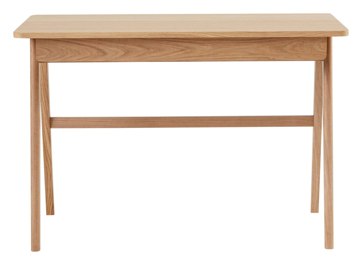 Findahl Home Desk Skrivebord, Hvidpigmenteret eg - Unoliving.com