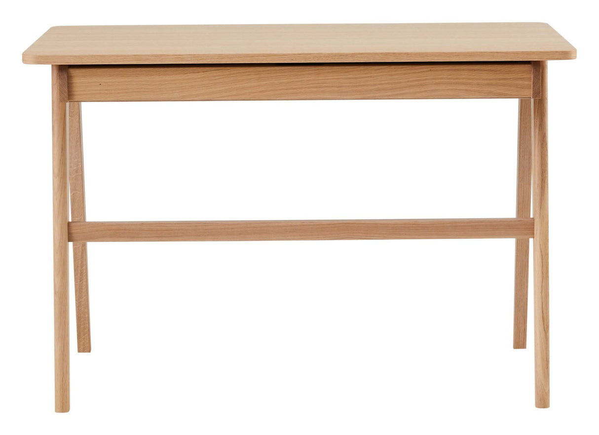 Findahl Home Desk Skrivebord, Hvidpigmenteret eg - Unoliving.com