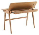 Findahl Home Desk Skrivebord, Hvidpigmenteret eg - Unoliving.com