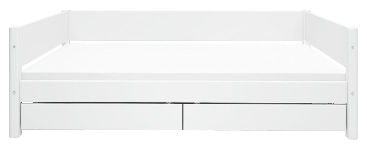 Flexa White Enkelt seng m. sengeskuffer, 200x90 - Unoliving.com