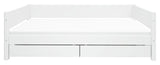 Flexa White Enkelt seng m. sengeskuffer, 200x90 - Unoliving.com