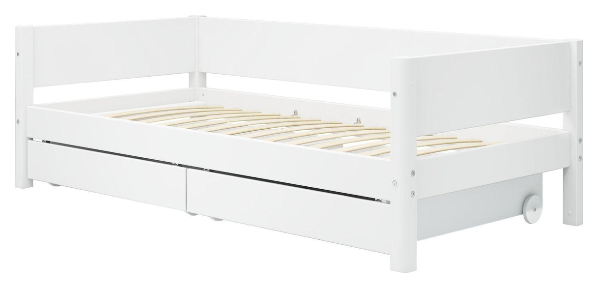 Flexa White Enkelt seng m. sengeskuffer, 200x90 - Unoliving.com