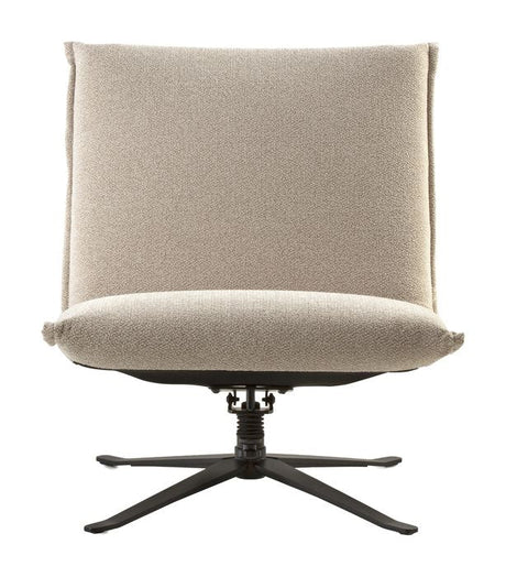 Flint Loungestol m. vippefunktion, Beige tekstil - Unoliving.com