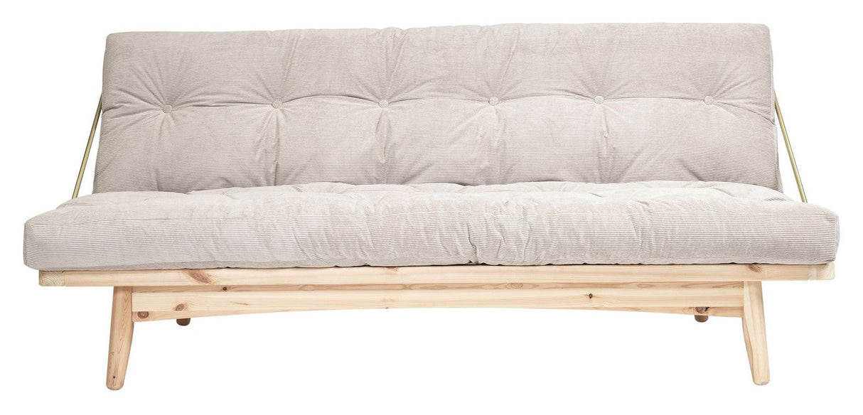 Folk Sovesofa, Fyrretræ/Ivory fløjl - Unoliving.com