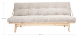 Folk Sovesofa, Fyrretræ/Linen - Unoliving.com