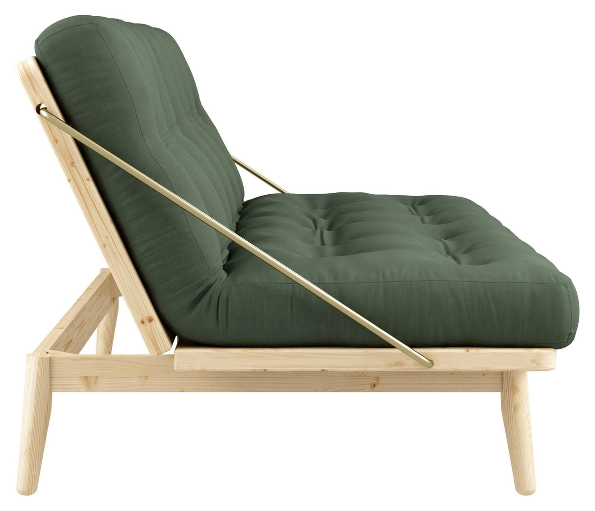 Folk Sovesofa, Fyrretræ/Olive Green - Unoliving.com