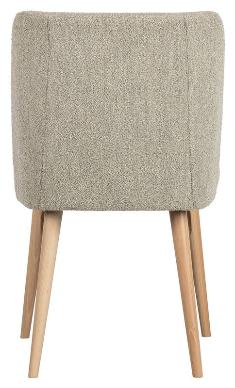 Force Spisebordsstol - Beige Bouclé - Unoliving.com