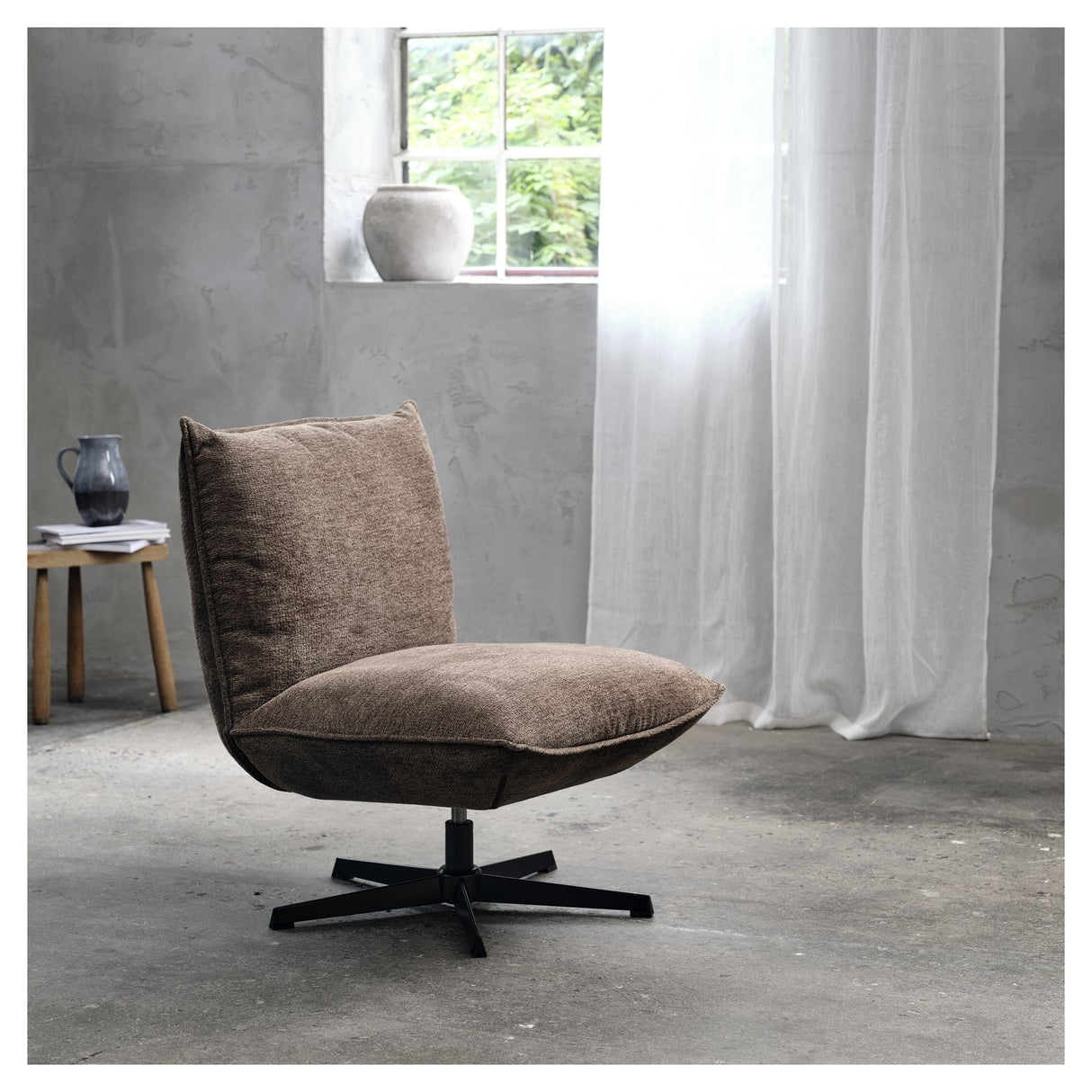 Fraser, loungestol - brun - Unoliving.com