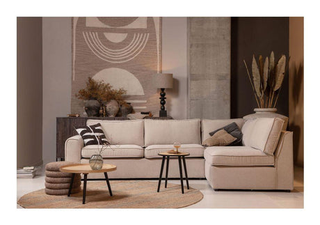 Freek Hjørnesofa Højre, Beige - Unoliving.com