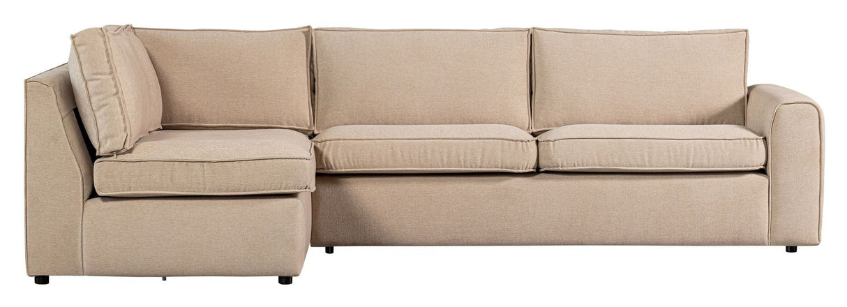 Freek Hjørnesofa Venstre, Beige - Unoliving.com