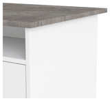 Function Plus SkrivebordHvid/Oxid Beton - Unoliving.com