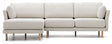 GILMA, 3-pers. Sofa hvid/eg - Unoliving.com