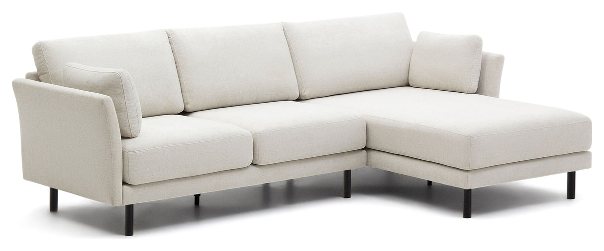 GILMA 3-pers. Sofa - hvid/sort - Unoliving.com