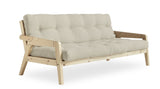 GRAB Sovesofa 130x200, Fyrretræ/Beige - Unoliving.com