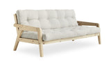 GRAB Sovesofa 130x200, Fyrretræ/Offwhite - Unoliving.com