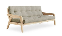 GRAB Sovesofa 130x200, Natur/Linen - Unoliving.com