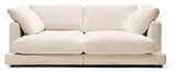 Gala 3-pers. sofa m. dobbelt chaiselong, Beige Chenillestof - Unoliving.com