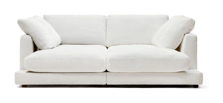 Gala 3-pers. sofa m. dobbelt chaiselong, Hvid Chenillestof - Unoliving.com