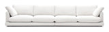 Gala 6-pers. Sofa, Hvid Chenillestof - Unoliving.com