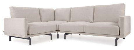 Galene 3-pers. Hjørnesofa, 207x267, Beige chenille - Unoliving.com