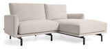 Galene 3-pers. Sofa m. højrevendt chaiselong, B194, Beige chenille - Unoliving.com