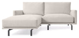 Galene 3-pers. Sofa m. venstrevendt chaiselong, B194, Beige chenille - Unoliving.com