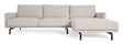 Galene 4-pers sofa m. højre chaiselong - Beige - Unoliving.com