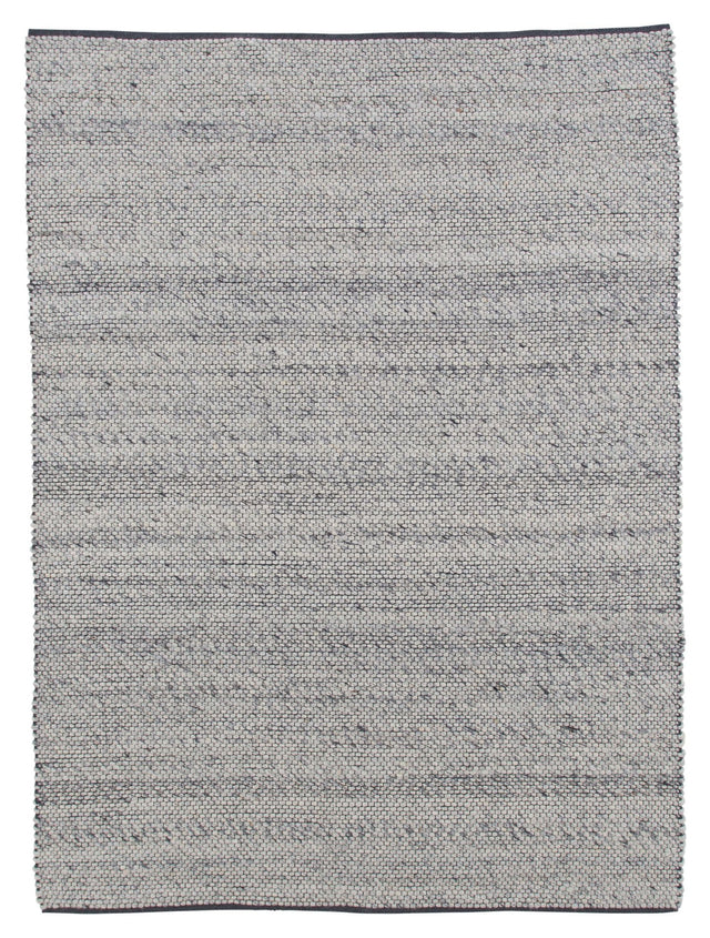 Ganga uldmix tæppe, 171x243, Sølvgrå - Unoliving.com