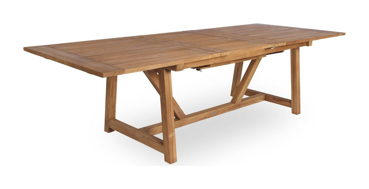 George Exterior Havebord m. udtræk, Teak, 200x100 - Unoliving.com