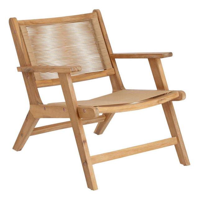 Geralda Loungestol, Akacie/Polyrattan flet - Unoliving.com