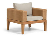 Giana Loungestol Akacie/Polyrattan - Unoliving.com