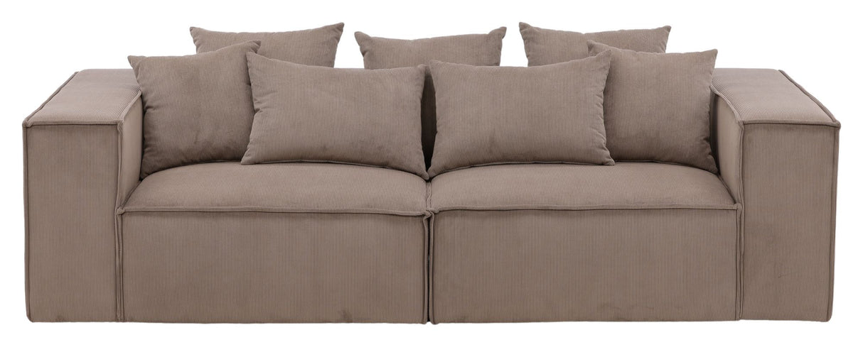 Gillholmen 3-pers sofa - Brun manchester - Unoliving.com