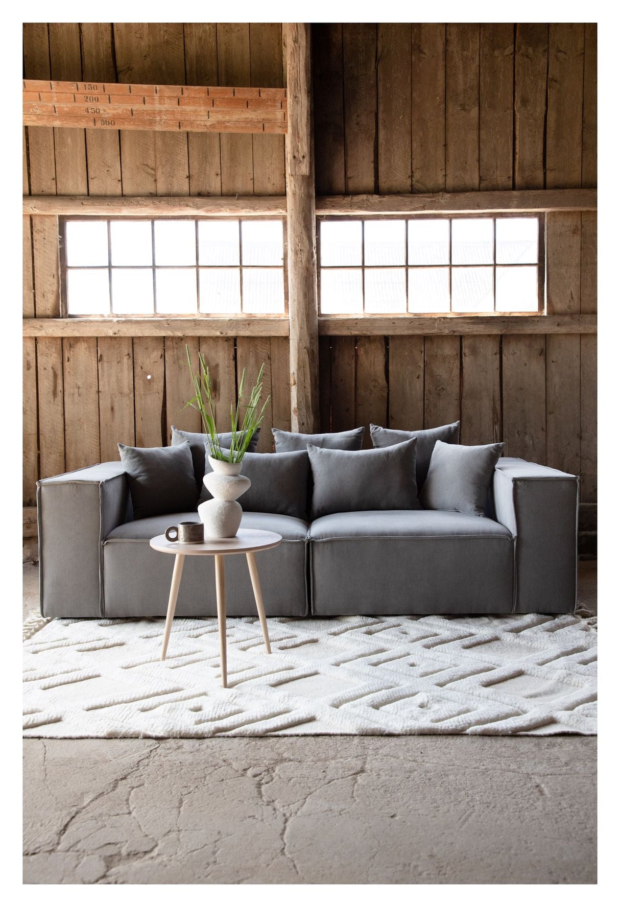 Gillholmen 3-pers sofa - Grå linned - Unoliving.com