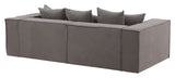 Gillholmen 3-pers sofa - Grå linned - Unoliving.com