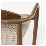 Glynis Spisebordsstol, Mørk Træ/Beige - Unoliving.com