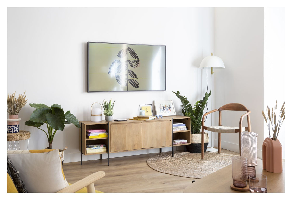 Glynis Spisebordsstol, Mørk Træ/Beige - Unoliving.com