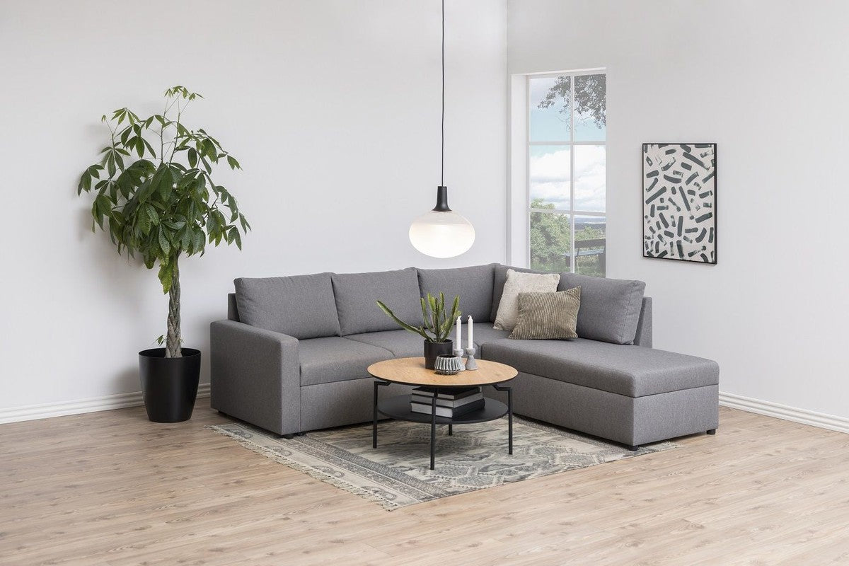 Goldington Sofabord Ø80, Sort - Unoliving.com