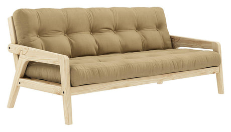 Grab Sovesofa, Fyrretræ/Beige - Unoliving.com